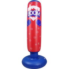 LeanToys Nadmuchiwany Worek Bokserski Czerwono Niebieski 125CM