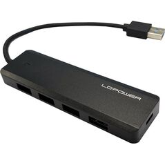 HUB USB LC-Power LC-Power LC-HUB-U3-4-V2 4xUSBA 1XUSB-C Black retail