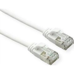 Roline ROLINE F/UTP DataCenter Patchkabel Cat.6A (Class EA), LSOH, extra dun, wit, 1 m