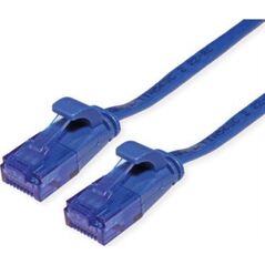 Value VALUE Patchkabel UTP, Cat.6A (Class EA), extra plat, blauw, 2 m