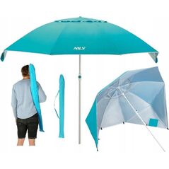 Nils Extreme NC7822 TURKUSOWY PARASOL PLAŻOWY XL 220 CM NILS