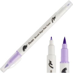Pisak Brush Pentel Dwustronny Heliotrop SESW30C-T131