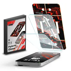 GrizzGlass HybridGlass Easy Apple iPhone 14 Plus [2 ΣΥΣΚΕΥΑΣΙΕΣ]