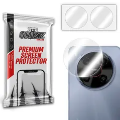 GrizzGlass HybridGlass Camera ZTE Blade V70 Max [2 PACK]