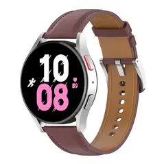 Bizon Strap Watch Casual Samsung Galaxy Watch FE/7/6/6 Classic/5/5Pro/4/4 Classic dark brown
