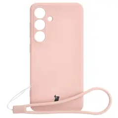 Bizon Case Silicone Sq Samsung Galaxy S24 light pink
