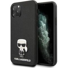 Karl Lagerfeld Karl Lagerfeld KLHCN61IKFBMBK iPhone 11 hardcase czarny/black Saffiano Ikonik