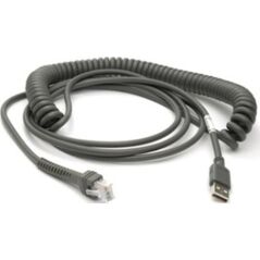 Kabel USB Zebra USB-A - RJ-45 4.6 m Czarny (CBA-U29-C15ZBR)