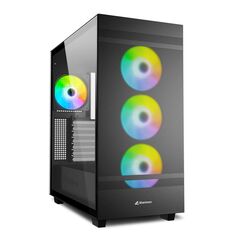 Sharkoon Rebel C50 RGB Gaming Full Tower Κουτί Υπολογιστή με Πλαϊνό Παράθυρο Μαύρο (REBELC50BRGB) (SHRREBELC50BRGB) έως 12 άτοκες Δόσεις