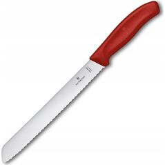 Victorinox Swiss Classic 21cm Μαχαίρι Ψωμιού με Κυματιστή Λεπίδα κόκκινο