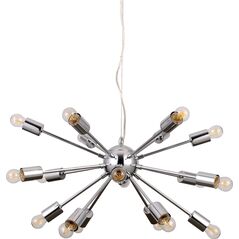 Lampa wisząca Italux Theo nowoczesna klasyczna chrom  (AD20000-18A)
