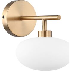 Kinkiet Italux Lampa ścienna mosiądz Italux Fiorenzo MBM3661-1 BRO+W