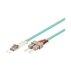 MicroConnect Patchcord światłowdowy, LC/PC-SC/PC, 50/125 OM3, 15m (FIB422015)