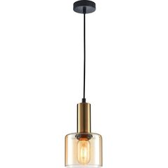 Lampa wisząca Italux Lampa wisząca SANTIA PND-65342-1-BRO+AMB Italux