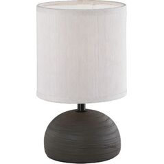 Lampa stołowa lampa stołowa Luci 14 x 23 cm E14 ceramiczna 40W ciemny brąz