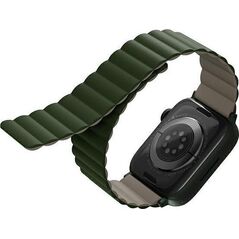 Uniq UNIQ pasek Revix Apple Watch Series 4/5/6/7/SE 44/45mm. Reversible Magnetic zielony-ciemnoszary/green-taupe