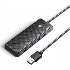 HUB 4 θυρών input: USB-C 3.0 / output: 4x USB-A 3.0 καλώδιο 0,15M - μαύρο