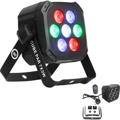 LIGHT4ME CUBE PAR 7X3W reflektor par oświetlenie sceniczne efekt świetlny LED RGB