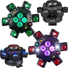 LIGHT4ME COSMOS multiefekt świetlny LED RGBWA 6w1 efekt beam Bee Eye 2x laser stroboskop