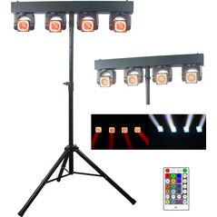LIGHT4ME MT BAR 2 zestaw oświetleniowy multiefekt świetlny 4x głowica ruchoma beam