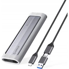 Θήκη δίσκου M.2 NVME USB-C σε USB-C/USB-A 10Gbps - γκρι