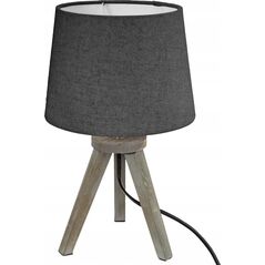 Lampa stołowa Atmosphera Lampa stołowa MINI GRIS, drewniane nóżki, 30 cm