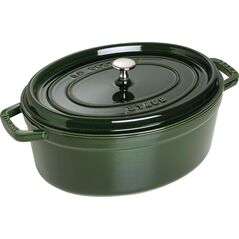 STAUB Garnek STAUB żeliwny owalny 6.7 ltr zielony uniwersalny