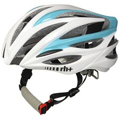 RH+ Kask rowerowy ZW Shiny White- Light Blue r. L/XL (EHX6050)