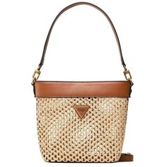 Guess, Vikky, Τσάντα Υφασμάτινη, Tote, Κονιάκ, Για Γυναίκες