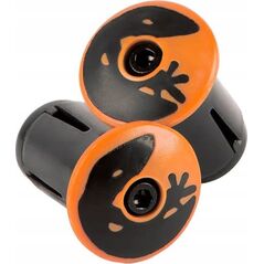 Lizard Skins Korki do kierownicy LIZARDSKINS Road Bar End Plugs - Tangerine Orange para (NEW)