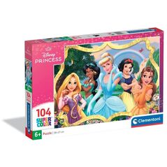 CLE puzzle 104 SuperKolor Disney Princess 25058