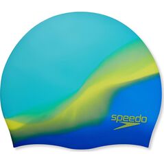 Dziecięcy czepek pływacki silikonowy Multi Colour Silc Cap Ju niebiesko-zielony
