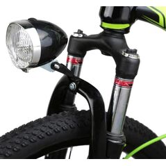 Aptel Przednia Lampka Rowerowa Retro 3xLED czarny chrom ZD14A