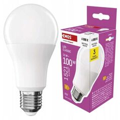 Λάμπα LED EMOS Lighting E27, 220-240V, 13.2W, 1521lm, 4000k, ουδέτερο λευκό, 30000h, Κλασικό A60 120x60x60mm