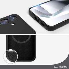 Θήκη Σιλικόνης Cupertino 4smarts για Samsung Galaxy A55 μαύρο