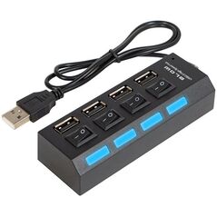 86-075# Rozgałęźnik usb wt.a-4xgn.a hub-07 czarny