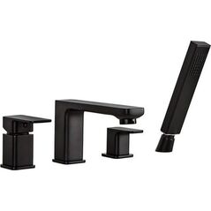 Bateria wannowa Valvex Loft 4-otworowe czarny (2455950)