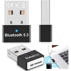 ADAPTER BLUETOOTH 5.3 USB 3.0 ODBIORNIK NADAJNIK DO KOMPUTERA ZASIĘG 20M