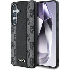 Etui DKNY Leather Checkered Pattern      MagSafe do Samsung Galaxy S25 czarny
