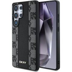 Etui DKNY Leather Checkered Pattern      MagSafe do Samsung Galaxy S25 Ultra czarny