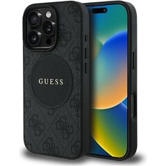 Etui Guess 4G Circle Classic Logo        MagSafe do iPhone 16 Pro czarny