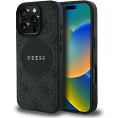 Etui Guess 4G Circle Classic Logo        MagSafe do iPhone 16 Pro Max czarny