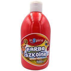 Farba szkolna czerwona 500ml EDUKAMP