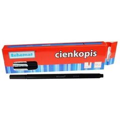 Cienkopis 0,4mm czarny (10szt) EDUKAMP