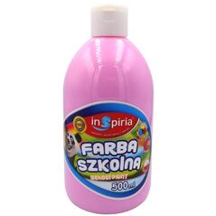 Farba szkolna różowa 500ml EDUKAMP