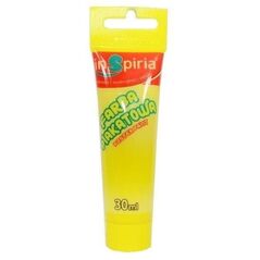 Farba plakatowa w tubie żółta 30ml (6szt) EDUKAMP