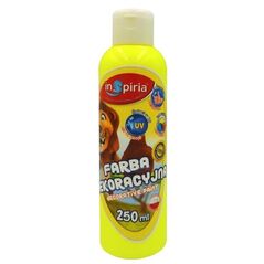 Farba dekoracyjna fluorescencyjna żółta 250ml EDUKAMP