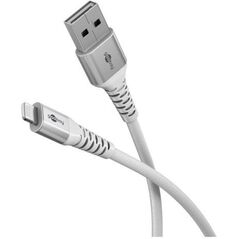 Kabel tekstylny Lightning USB-C z metalowymi złączami, 0,5 m - Długość kabla 0.5 m