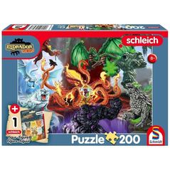 Puzzle 200 Straszne stworzenia + figurka G3 EDUKAMP