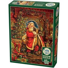 Puzzle 1000 Święty Mikołaj tu był G3 EDUKAMP